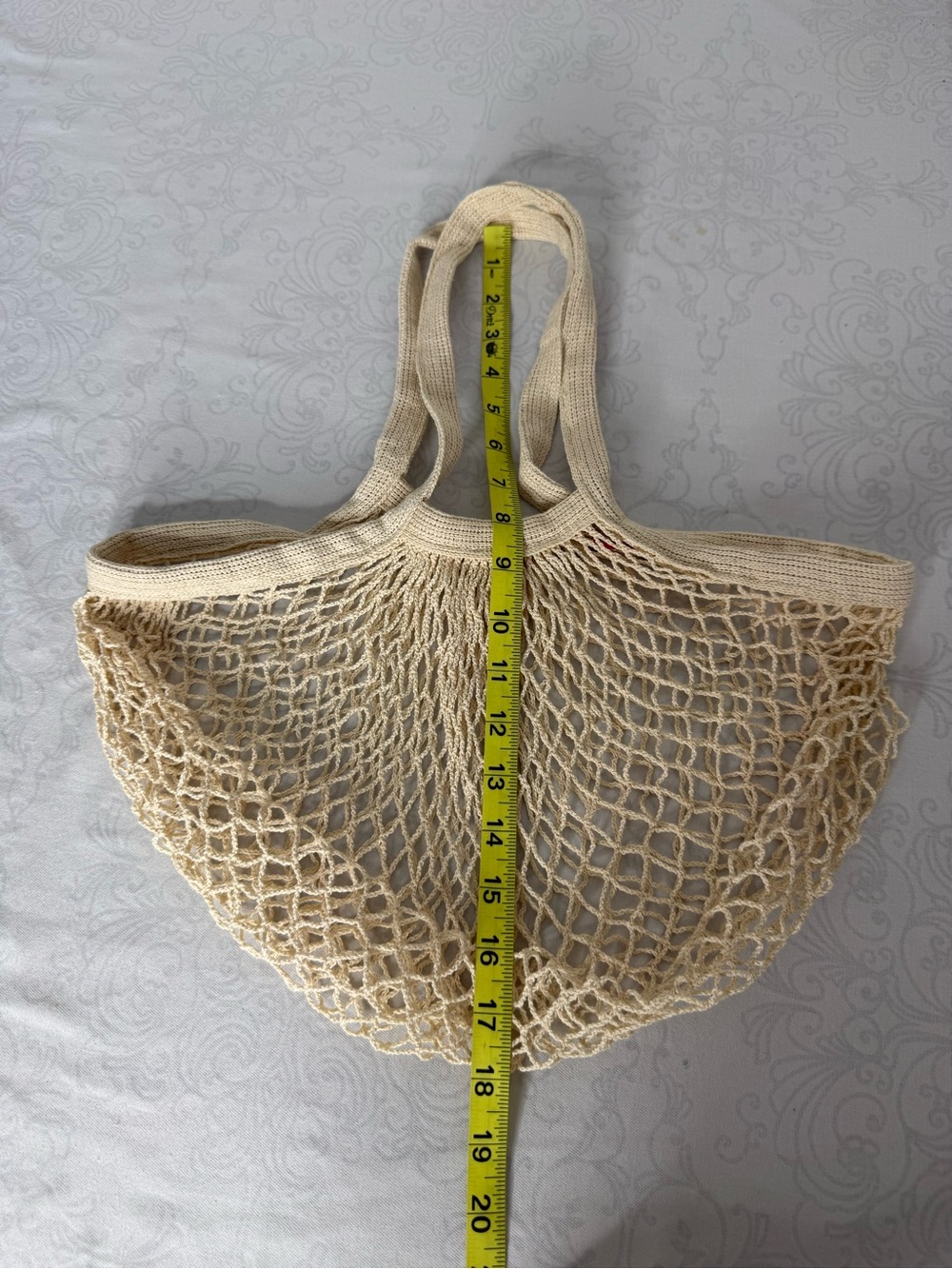 Kikkerland Mesh Cotton Medium Size Market Bag - Picture 4 of 4